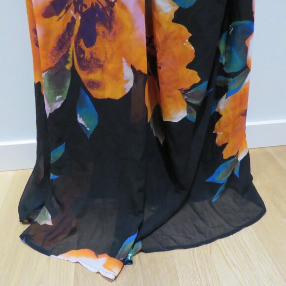 FASHION NOVA Lunch Soiree Floral Maxi Dress Evening Cocktail - Size 1X NWT - Picture 8 of 15